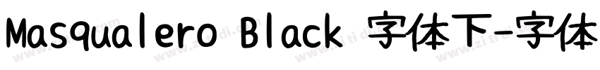 Masqualero Black 字体下字体转换